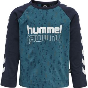 Hummel - hmlTHUNDER T-shirt L/S - Biologisch Katoen - Voor Babyjongens - Lange Mouwen