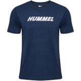 Hummel - Hmlelemental Logo Cotton Tee - T-shirt - Dress Blues
