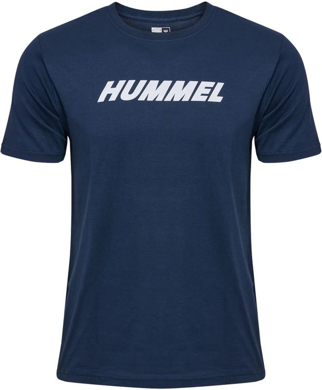 Hummel - Hmlelemental Logo Cotton Tee - T-shirt - Dress Blues
