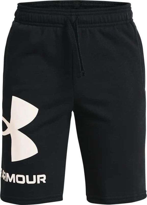 Under Armour - UA Rival Fleece Big Logo Shorts - Jongens - Grijs - Katoenmix