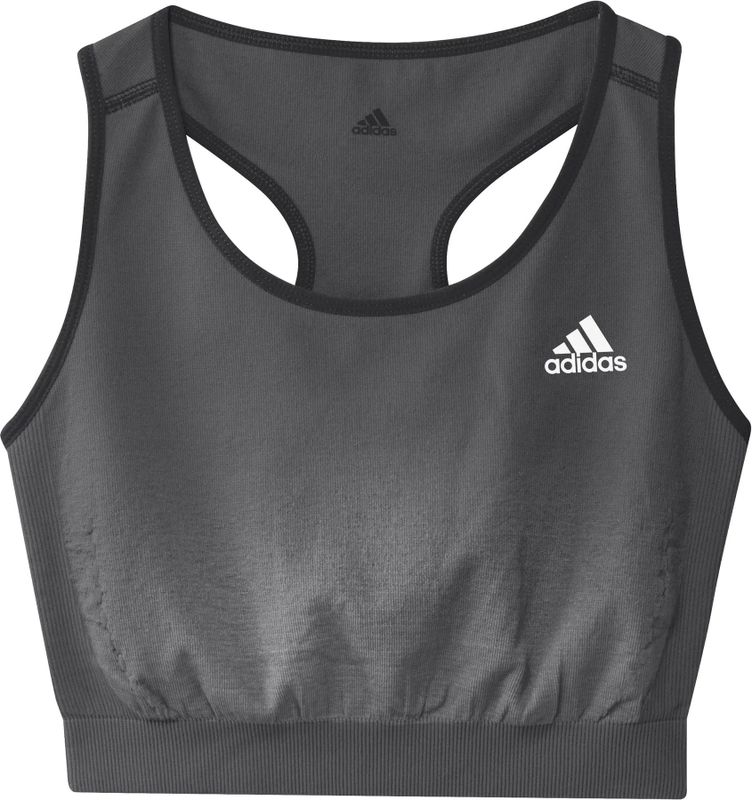 Adidas - Aeroknit - Mouwloos T-shirt - Grijs - 7-8 Jaar - Meisjes