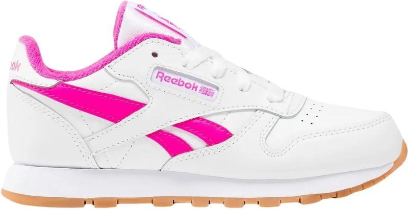 Reebok - Classic - Kindertrainers - Wit - Fuchsia - Leer