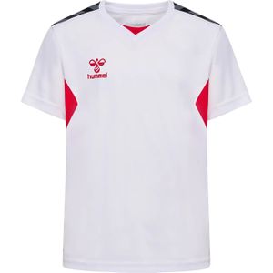 Hummel - hmlAUTHENTIC PL JERSEY S/S KIDS - T-shirt - Wit/True Red