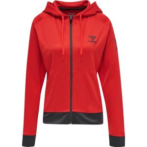 Hummel - hmlACTION Poly Zip Hoodie - Dames - Zwart - Polyester