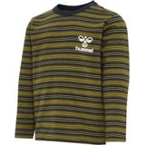 Hummel Blouse - HmlUnited T-Shirt l/s - Gestreept - Black Iris/G - Hummel - 68 - Shirts