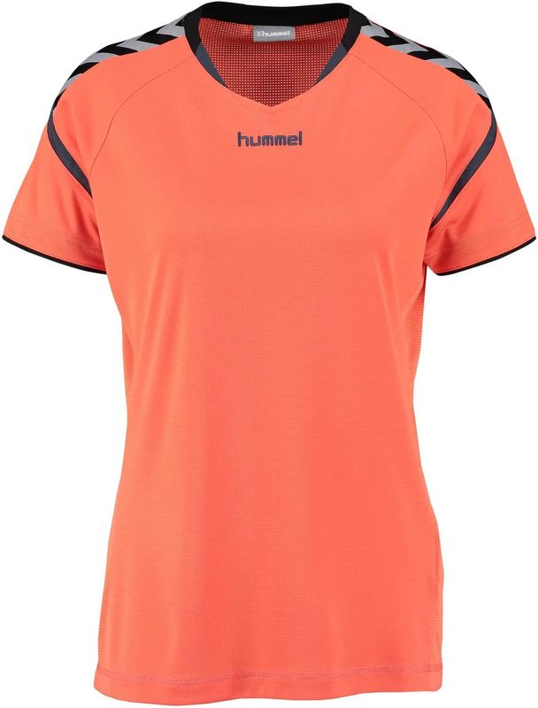 Hummel - AUTH. CHARGE SS POLY JERSEY WO - Damestrui - Vochtafvoerend Polyester - Lichtgewicht en Ademend