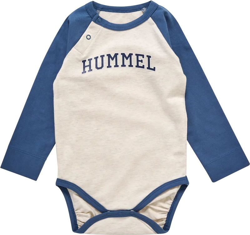 Hummel Romper L/æ - hmlBlixen - Witkapgrijs - Hummel - 56 - Romper L/S