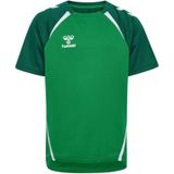 Hummel - Lead 2.0 Jersey - T-shirt - Jelly Bean/Evergreen - 116