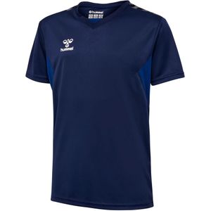 Hummel - Authentic - Functioneel Shirt - Navy / Ultramarine Blauw / Zwart / Wit