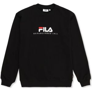 Fila - Valsera Regular - Sweatshirt - Zwart - Met Logo