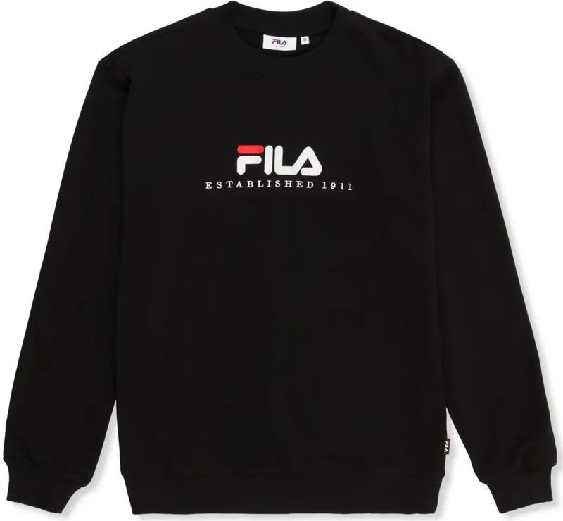 Fila - Valsera Regular - Sweatshirt - Zwart - Met Logo