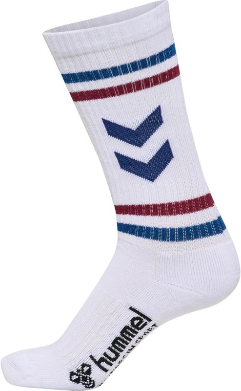 Hummel - hml3-PACK SOCKS CHEVRON HIGH RETRO - Enkelsokken - Gekleurde Band - Sportieve Lifestyle Stijl