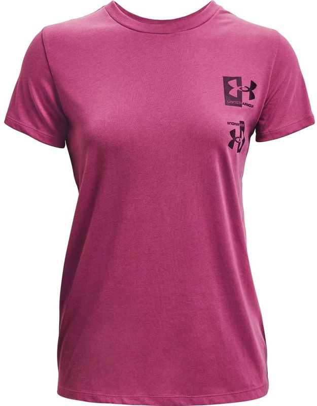 Under Armour - T-shirt - Dames - Katoenmix - Korte Mouwen - Modelnummer 13651366