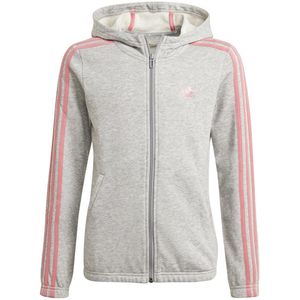 Kinder sweatshirt met capuchon en ritssluiting adidas Essentials 3S
