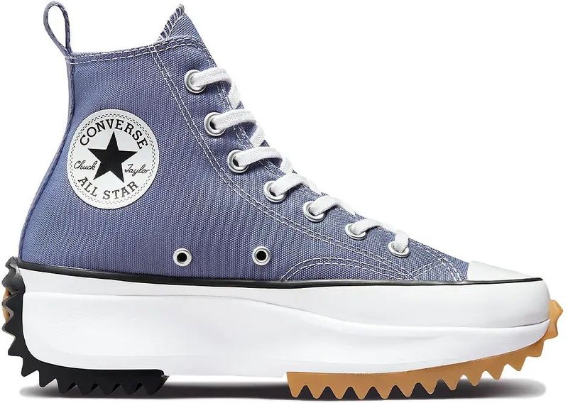 Converse - Run Star Hike Hi - Damestrainers - Canvas - Gekartelde Platformzool