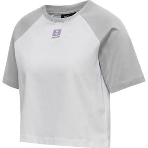 Hummel - Hmllgc Naya Cropped T-Shirt - Lichtgrijs - Dames