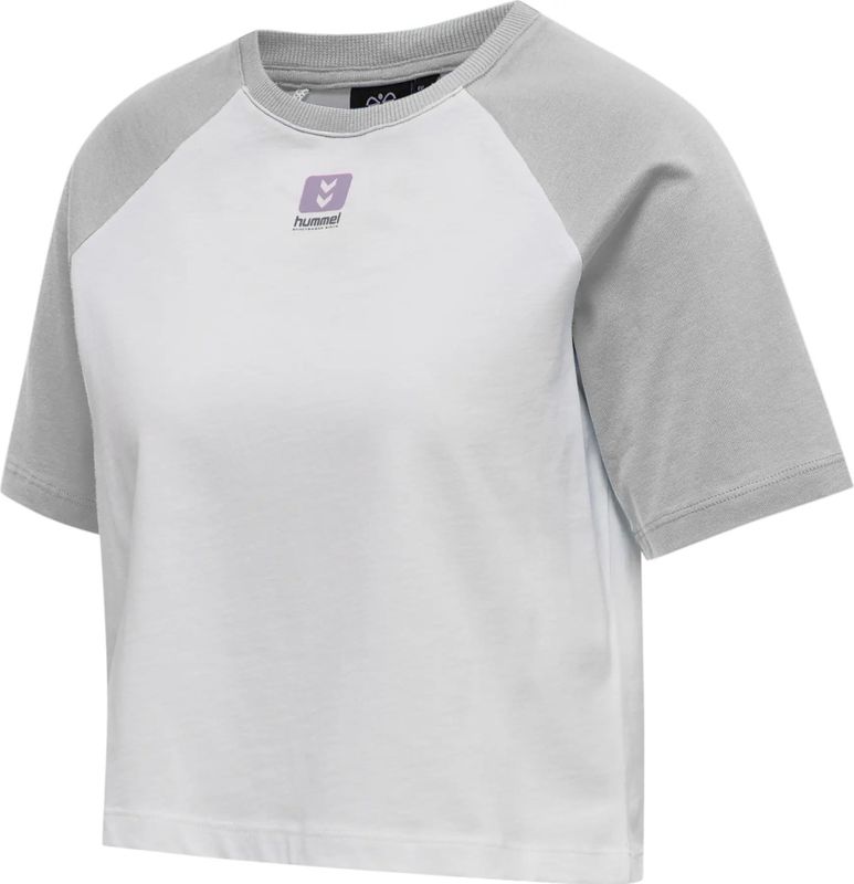 Hummel - Hmllgc Naya Cropped T-Shirt - Lichtgrijs - Dames