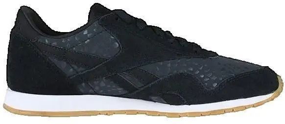 Reebok - CL Slim Txt L - Damestrainers - Modieuze Lage Sneakers - Natuurlijk Leer