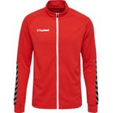 hummel - hmlAUTHENTIC POLY ZIP JACKET - Jack - Zwart - Gebreid Polyester