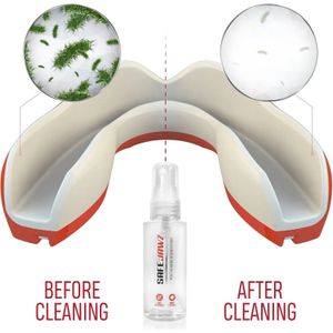 Antibacteriële ontsmettingsspray voor gebitsbeschermers Safejawz
