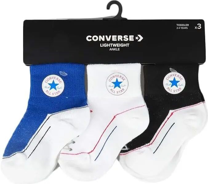 Converse - Gestreepte Sokken - Kinderen - Pakket van 3 Paar