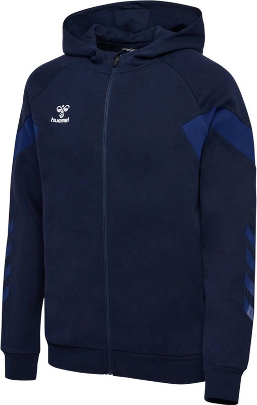 Hummel - Travel - Zip Hoodie - Sweaterstof - Bedrukt Logo en Chevrons