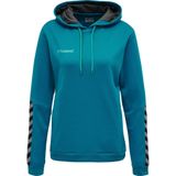 hummel - Hmlauthentic Poly Hoodie - Dames - Grijs - Polyester