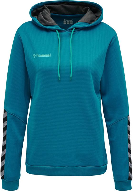 hummel - Hmlauthentic Poly Hoodie - Dames - Grijs - Polyester
