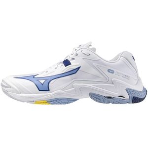Mizuno - WAVE LIGHTNING Z8 - Volleybalschoenen - Wit/BellwetherBlauw/BelAirBlu