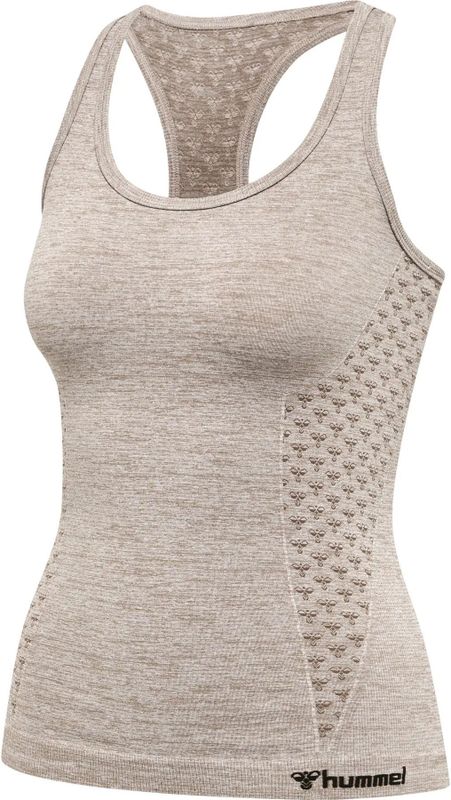 Hummel - CI - Damestop - Stretch Stof - Gebreid Logo - Bijenventilatie