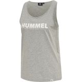 Hummel - hmlLEGACY WOMAN TANK TOP - Mouwloze Top - Zwart - Met Logo Opdruk
