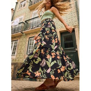 Design - Volantrok - Bloemenprint - Viscose - Normale Pasvorm