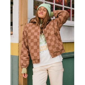 Roxy - Feels Good Corduroy - Jack met capuchon van bedrukte corduroystof voor Dames