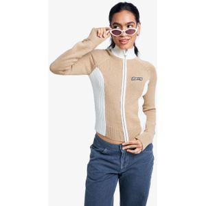 Roxy - Chloe Kim Blocked Mock Neck - Trui met colhals en ritssluiting voor Dames