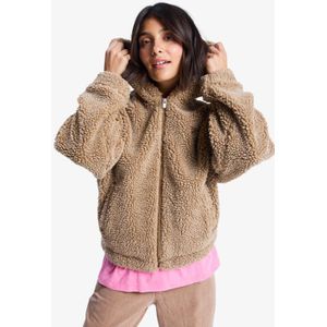 Roxy - City Track - Oversized fleece met rits en capuchon voor Dames
