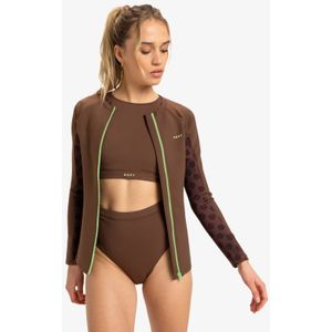 Roxy - ROXY Pro Wave - Rash Vest met Rits en Lange Mouw voor Dames