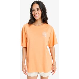 Roxy - Sunnyoversize Enzyme Wash - T-shirt met Zeefdruk met Korte mouw voor Dames