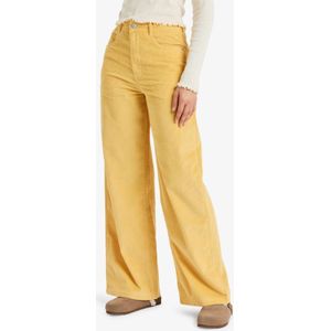 Roxy - Surf On Cloud Cord - Corduroy Broek - Hoge Taille - Wijde Pijpen voor Dames