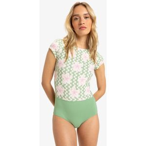 Roxy - Hibiscus Daze - Badpak met Korte Mouw voor Dames