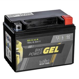 intAct Bike-Power Motorradbatterie GEL YB4L-B 12V 4Ah 50411 Gel12-4L-B