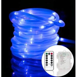Lichtslang Op Batterij - 10 Meter - Blauw - Voor Buiten
