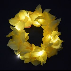 Lichtgevende Haarband - LED - Geel