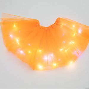 LED Rokje / Tutu - Groot  - Oranje  - Met Gekleurde RGB Verlichting