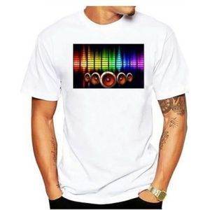 LED T-shirt Equalizer - Wit - Beatbox