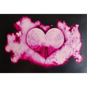 LED T-shirt Equalizer - Roze - Heart
