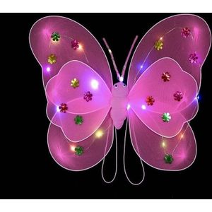 Lichtgevende Vlinder Vleugeltjes - Lichtroze