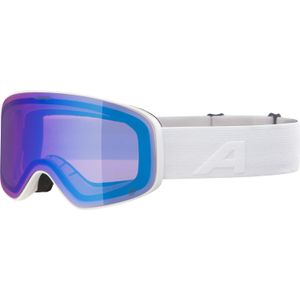 Alpina Ladis QM Skibrille (811 white matt, Scheibe: QUATTROFLEX mirror, blue (S2))