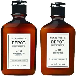 Depot 105 Invigorating Shampoo & 201 Refreshing conditioner 250ml