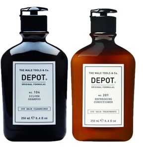 Depot 104 Silver Shampoo & 201 Refreshing Conditioner 250ml