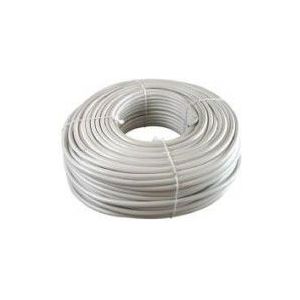 VMVL - Tweelingsnoer - Wit - 2x1 - Per 50 Meter